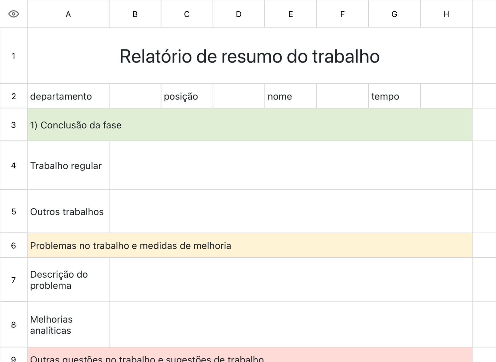 Relatório resumido do trabalho 1